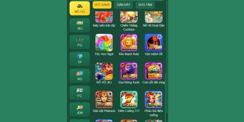 Sảnh game nhiều ưu điểm thu hút tay chơi