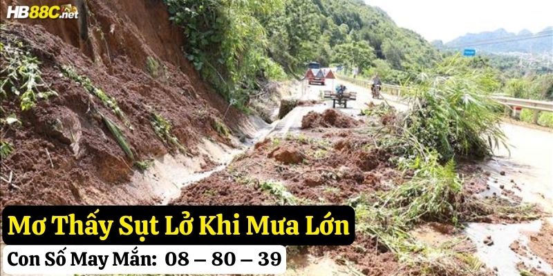mơ thấy sụt lở hb88
