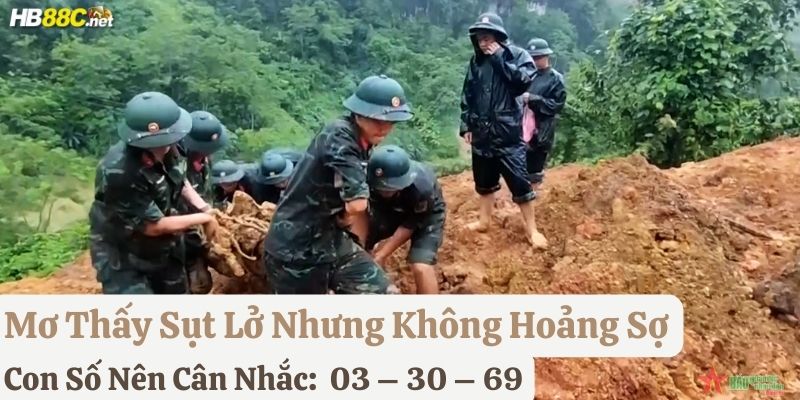 nằm mơ thấy sụt lở