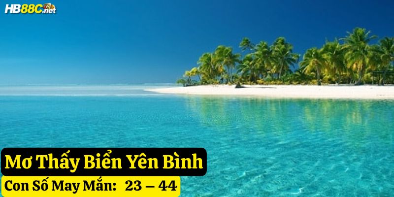 mơ thấy biển